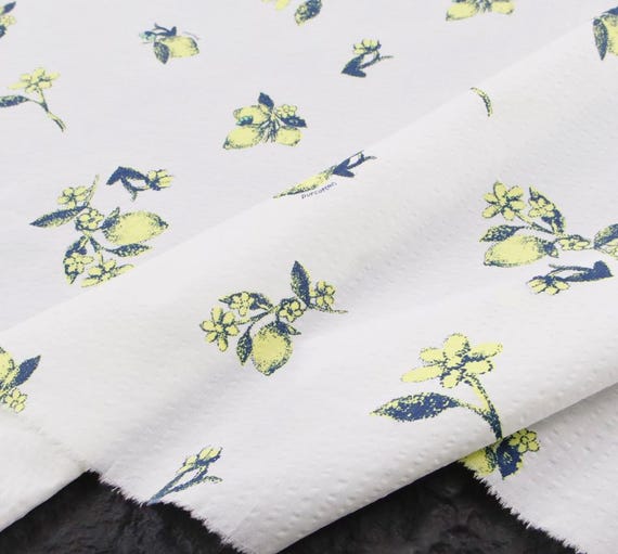 Textured cotton fabric by the yard