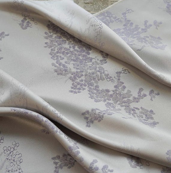 Jacquard brocade fabric by the yard