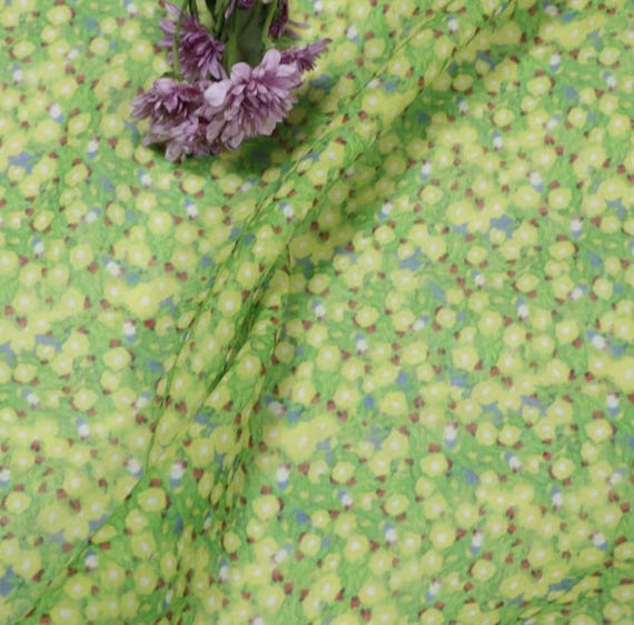 Print ramie fabric by the yard for blouses, dresses,  skirts, clothes fabric