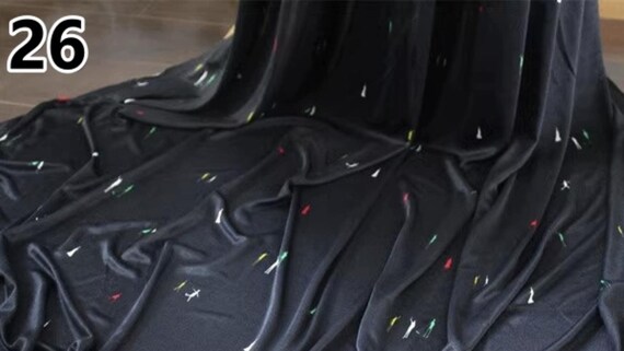 Knit silk jersey fabric by the yard