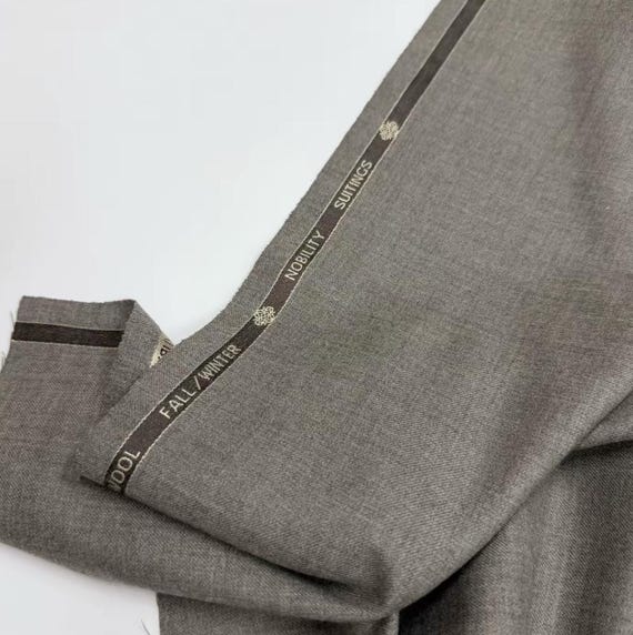 Merino Worsted Wool fabric by the yard SUITING Fabric