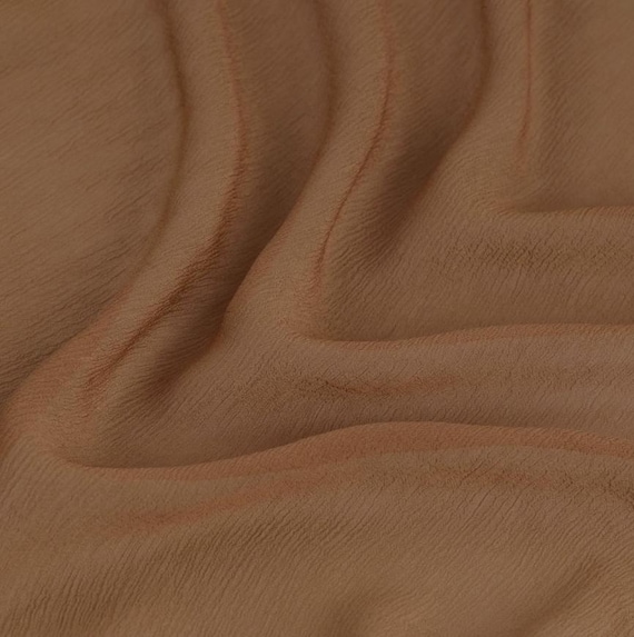 Textured Cupra fabric, Crinkled Cupro fabric by the yard