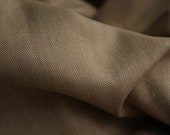 Herringbone linen fabric by the yard