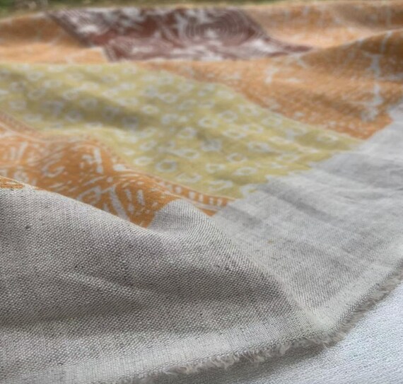 Print Linen fabric by the yard