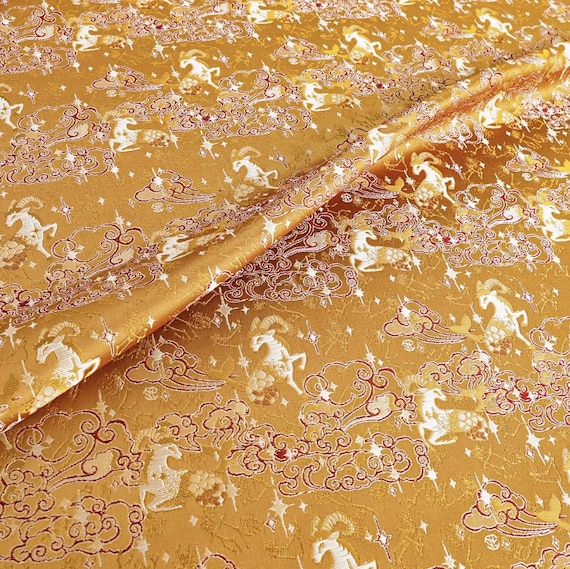 Jacquard Brocade fabric by the yard