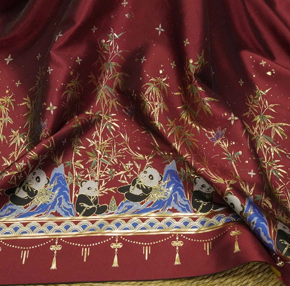 Jacquard brocade fabric by the yard