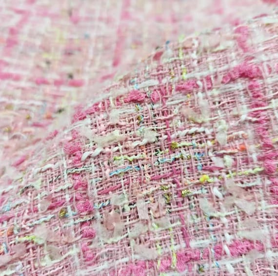 Tweed wool fabric by the yard
