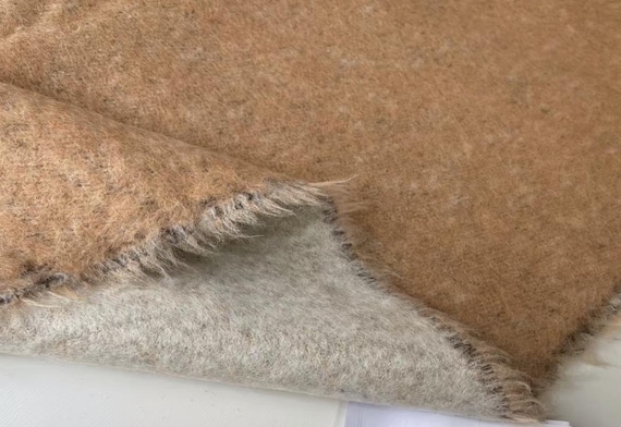 Double Sided Silk Alpaca Mohair Wool fabric by the yard