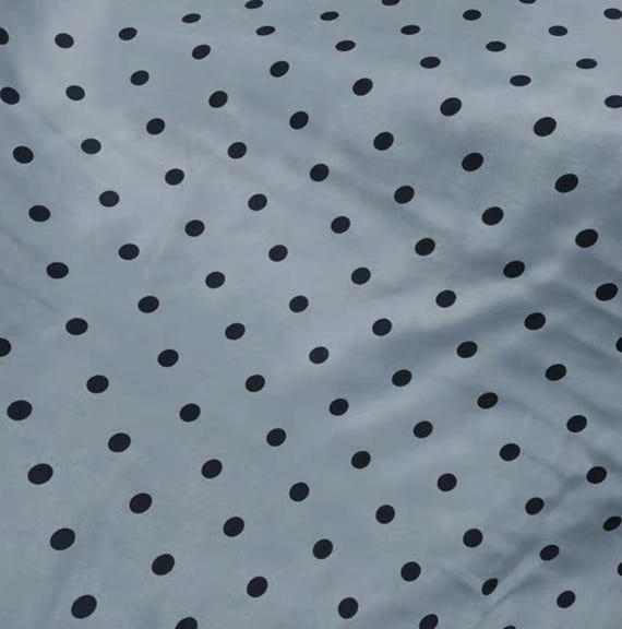 Polka Dots Print cupra fabric by the yard