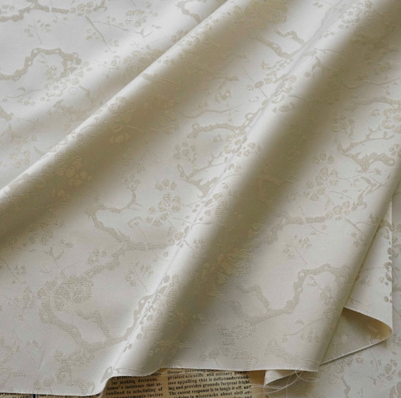 Jacquard brocade fabric by the yard
