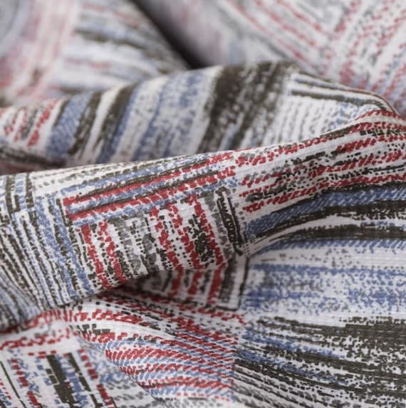 Textured cotton fabric by the yard