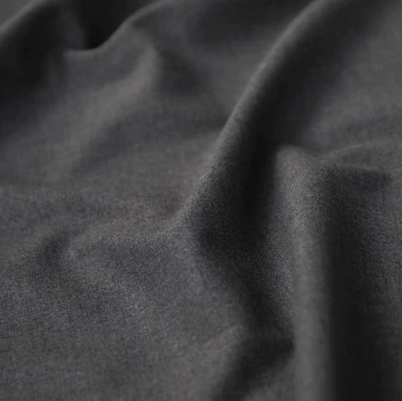 Grey fabric suiting fabric for trousers dress coat blazer fabric by the yard