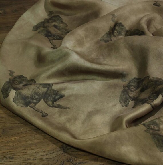 Print cupra fabric, Print cupro fabric by the yard