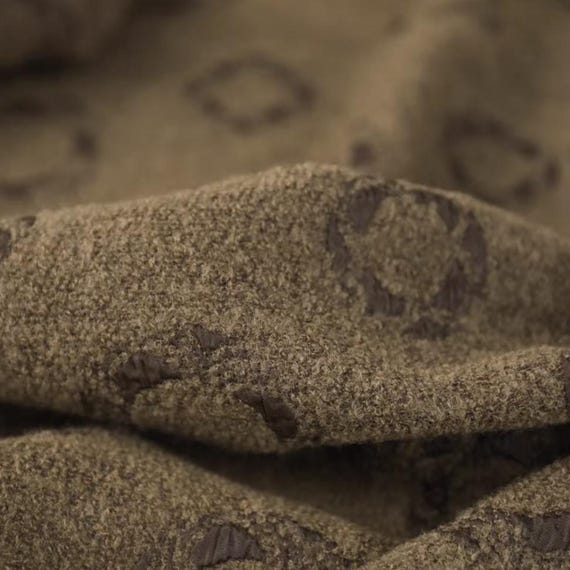 Jacquard Wool fabric by the yard