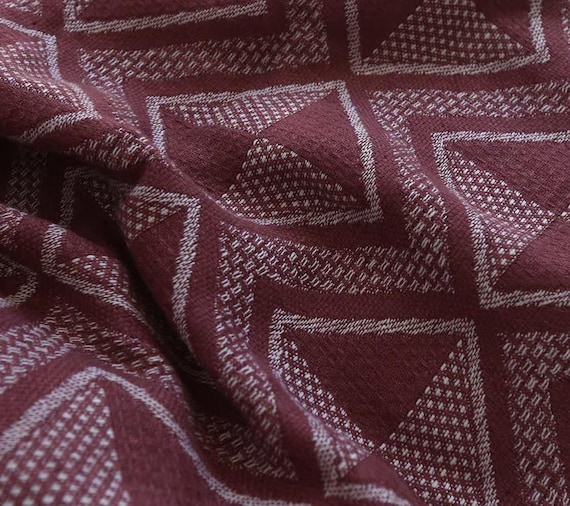Extra Wide Jacquard Linen Fabric by the yard - 280cm Wide
