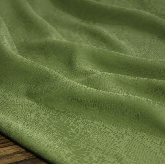 Jacquard cupra cupro fabric by the yard