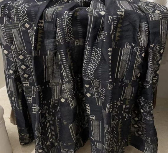 Print Linen fabric by the yard