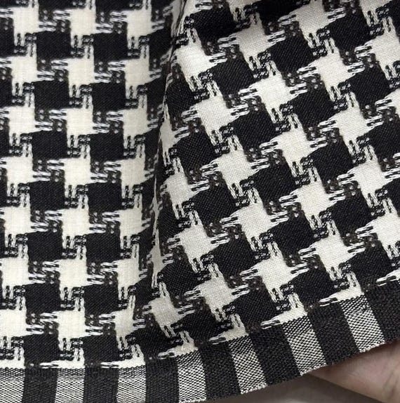 Jacquard Worsted Wool fabric by the yard