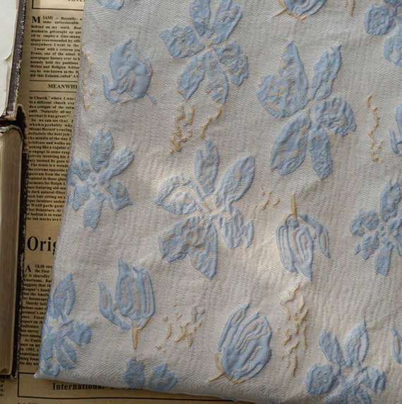 Jacquard brocade fabric by the yard