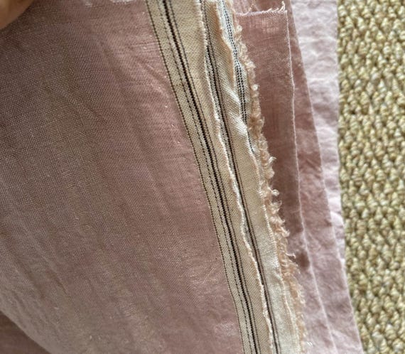 Yarn dyed iridescent linen fabric by the yard