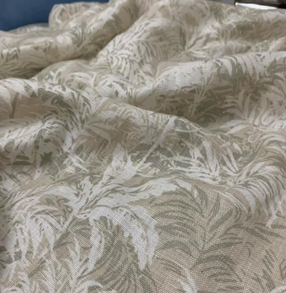 Print Linen fabric by the yard