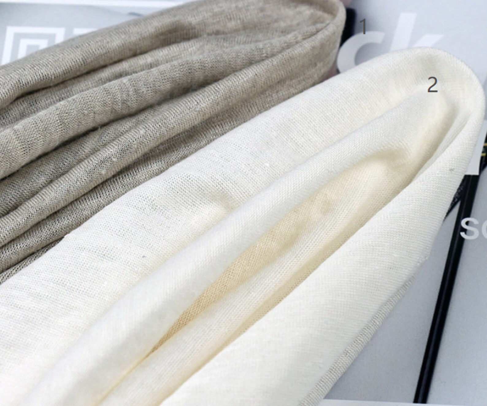 Knit hemp jersey fabric by the yard Etsy