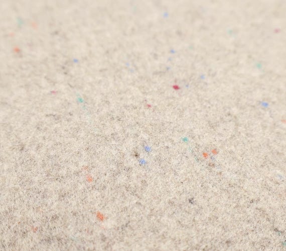 Specks double sided wool fabric by the yard