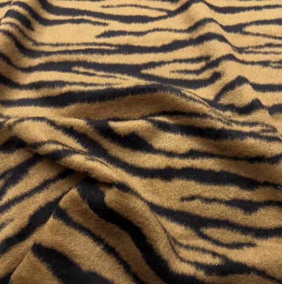 Animal pattern Knit wool fabric by the yard