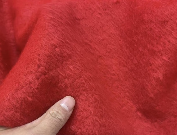 Alpaca mohair wool fabric by the yard