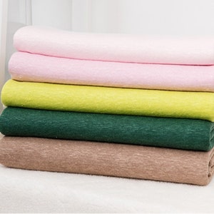 Multi color options knit linen jersey fabric by the yard