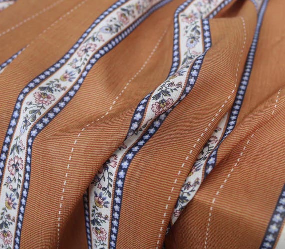 Textured Print Silk fabric by the yard