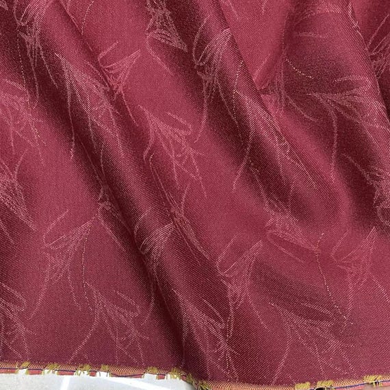 Jacquard Wool fabric by the yard