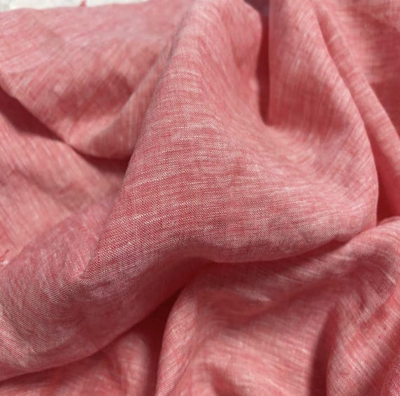 Yarn dyed linen fabric by the yard