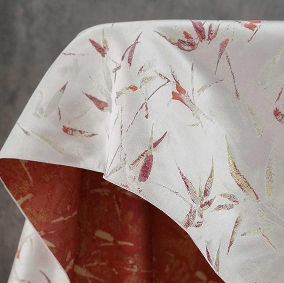 Jacquard brocade fabric by the yard
