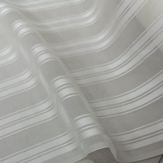 Striped silk fabric by the yard