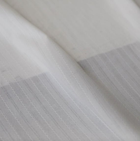 Jacquard Striped cotton fabric by the yard