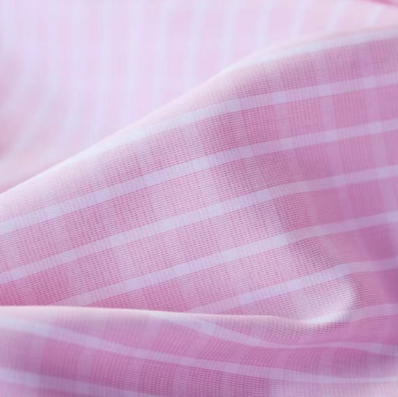Plaid cotton fabric by the yard