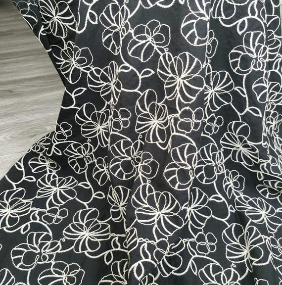 Embroidery cotton fabric By the yard