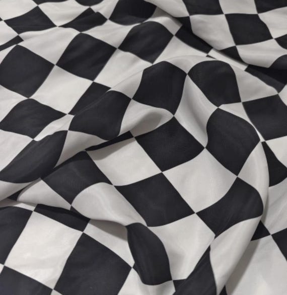 Plaid cupra fabric by the yard