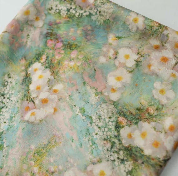 Jacquard viscose fabric by the yard