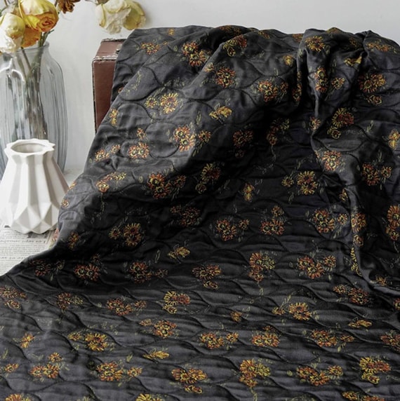 Jacquard brocade fabric by the yard