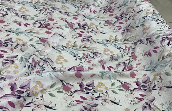 Floral Print tencel viscose fabric by the yard