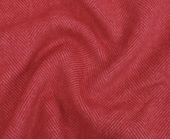 Herringbone wool fabric by the yard