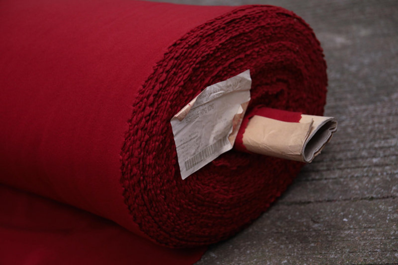 Red Cashmere wool fabric woolen fabric by the yard Etsy