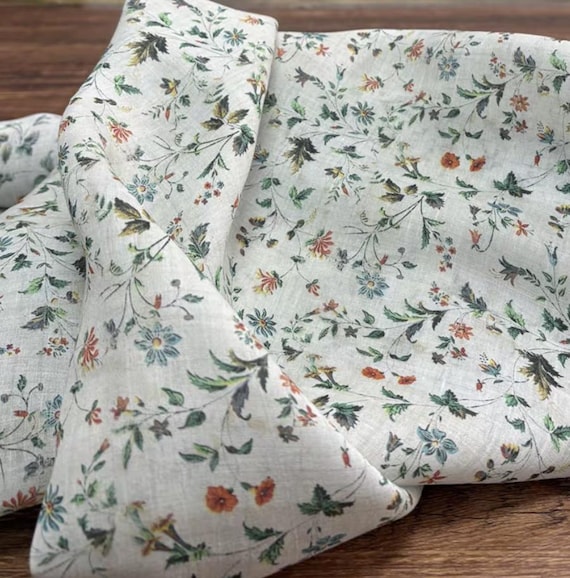 Print ramie fabric by the yard