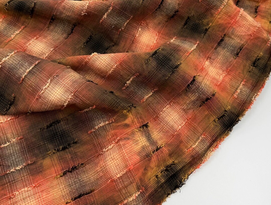 Tie Dyed Linen Fabric by the Yard Etsy