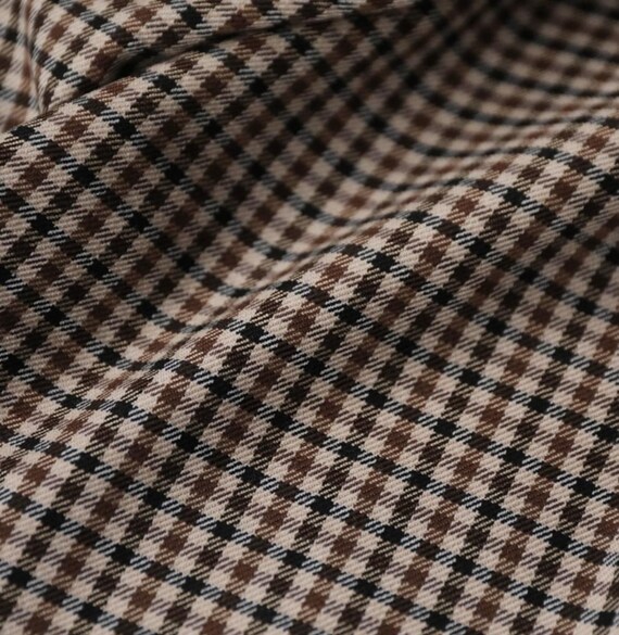 Plaid fabric suiting fabric for trousers dress coat blazer fabric by the yard