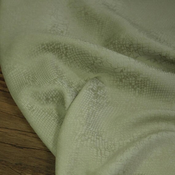 Jacquard cupra cupro fabric by the yard