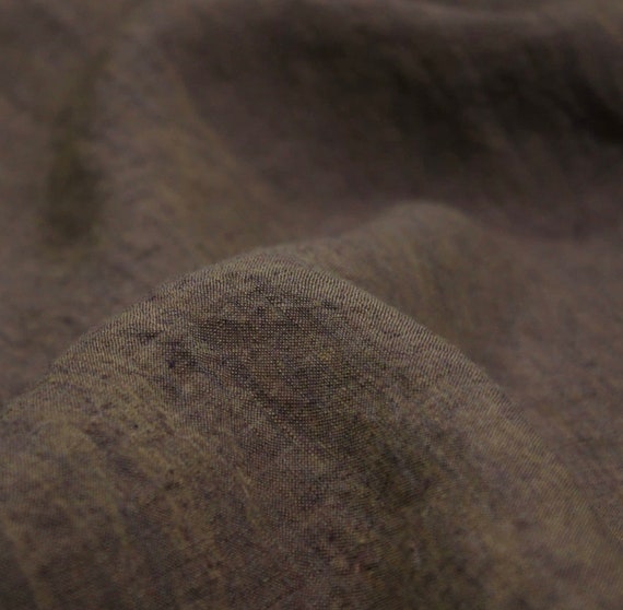 Yarn dyed iridescent linen fabric by the yard