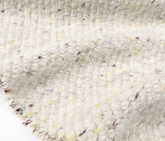 Knit wool fabric by the yard